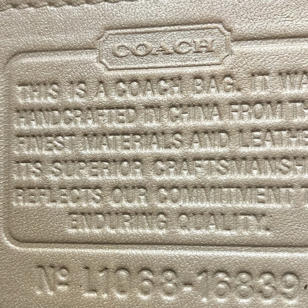 Coach Straw Hampton Tote Python Embossed Leather … - image 6